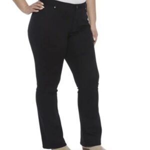 a.n.a Mid Rise Slim Bootcut Jeans Black Size 28W